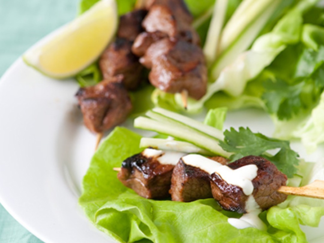 HONEY KARIBU KALI BEEF SKEWERS